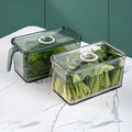 Zewao Stackable Clear Fridge Storage Bin - Food-Safe Food Storage Box with Adjustable Ventilation Lid Organizer for Produce, Fruits, and Vegetables